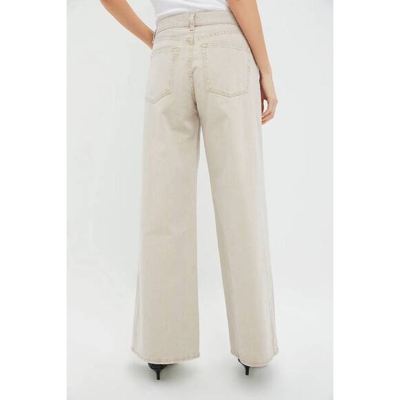 ASKK NY Atomic Wide Leg Jean in Ecru 27 - Picture 4 of 5